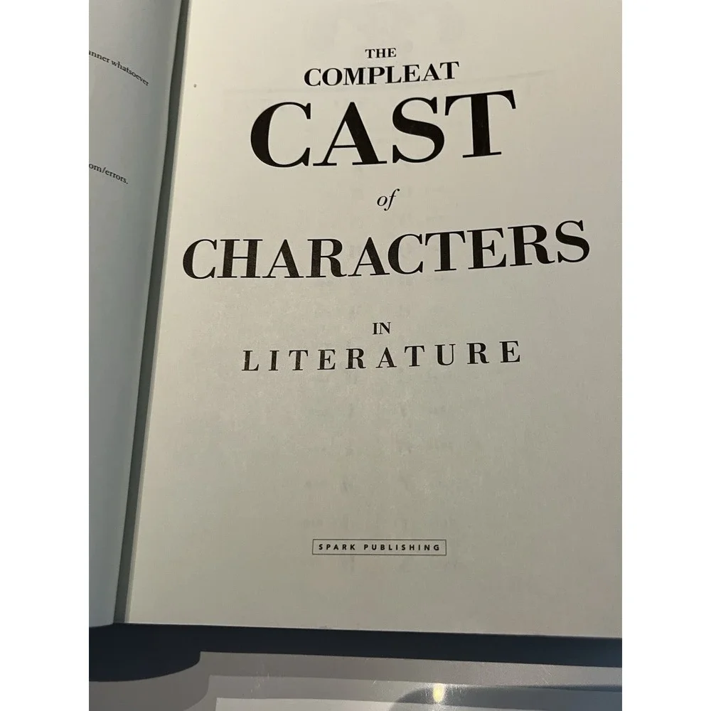 COMPLEAT CAST OF CHARACTERS IN LITERATURE (SPARKNOTES) By Sparknotes